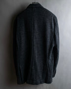 "POLO Ralph Lauren" Herringbone weave charcoal gray tailored jacket