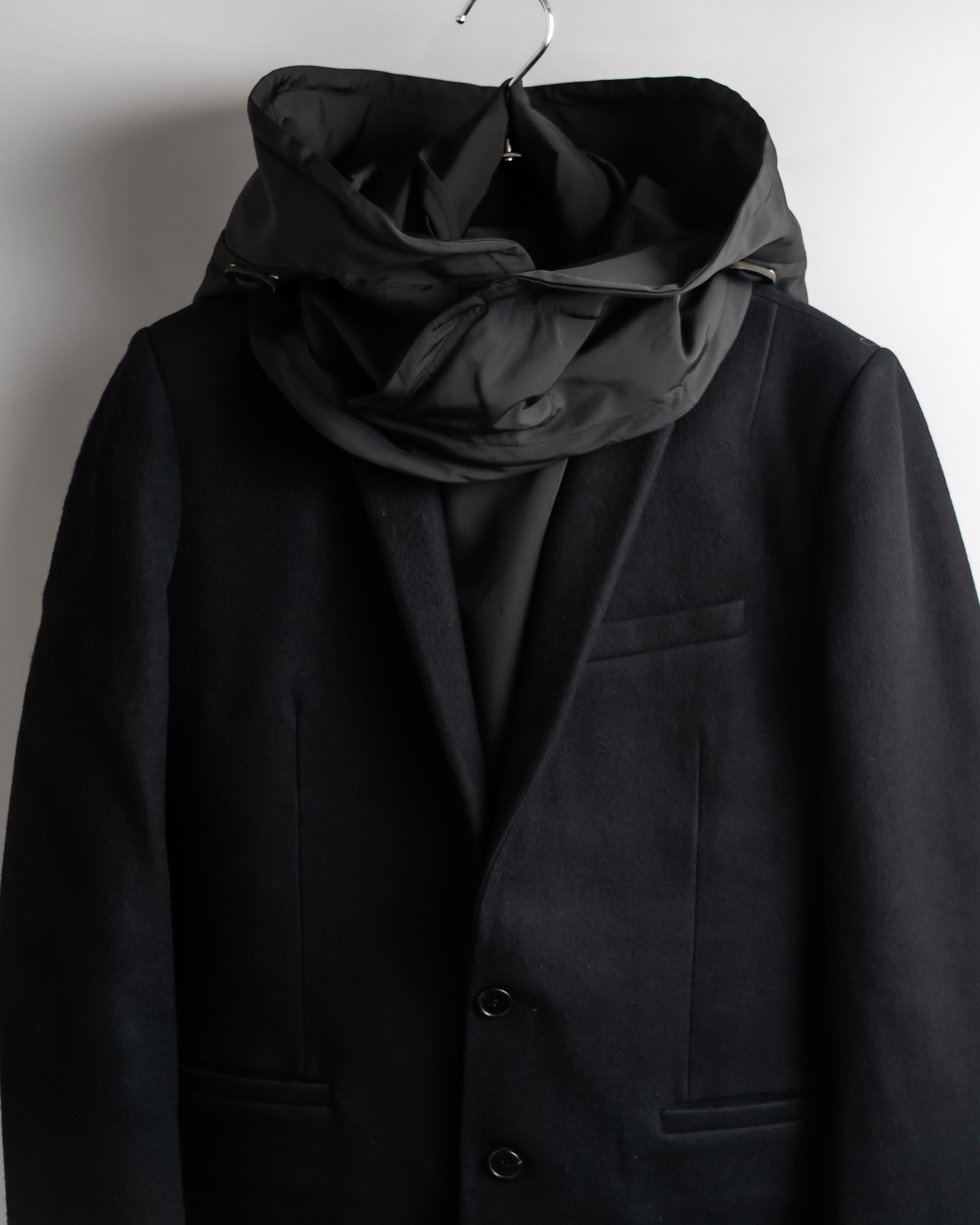 "Juun.J" Zip-up blouson docking design jacket