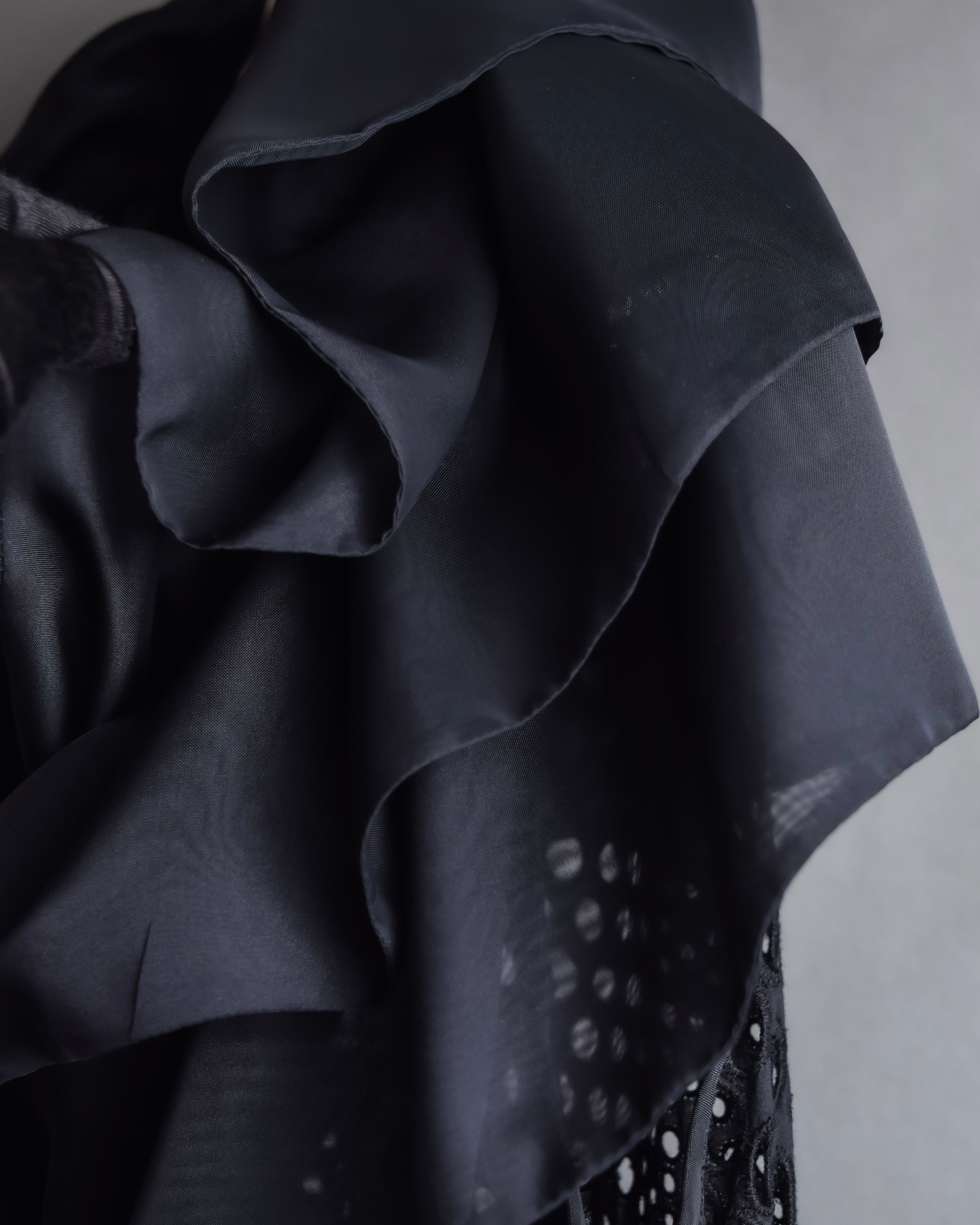 "NOKO OHNO" Layered organza frill embroidered dress