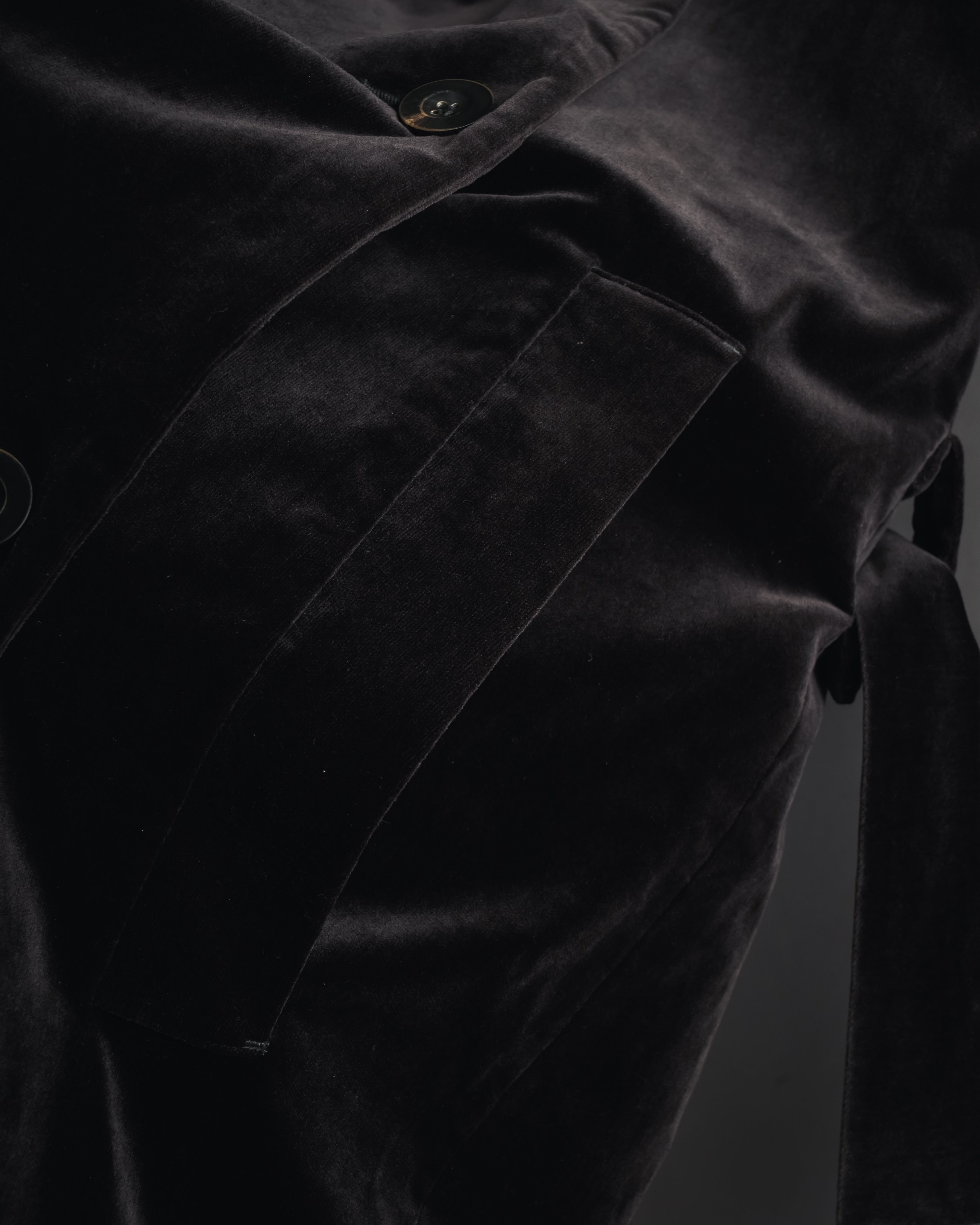 -SPECIAL- "JIL SANDER"
90’s-00’s Architectural cotton velvet belted coat