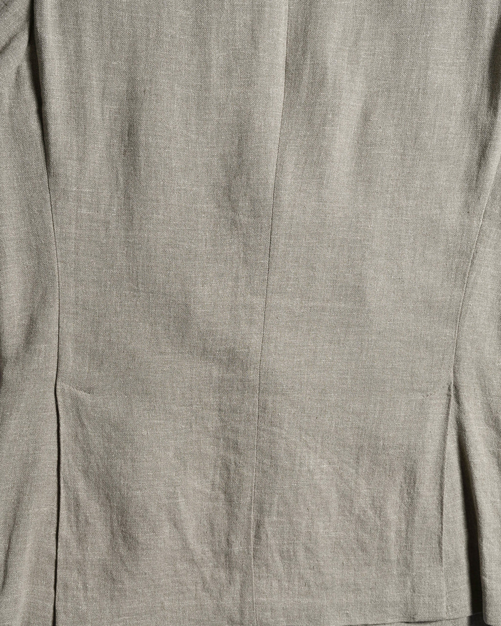 HERMES/ Pure Linen Oversized Single Breasted Tailored Jacket Beige