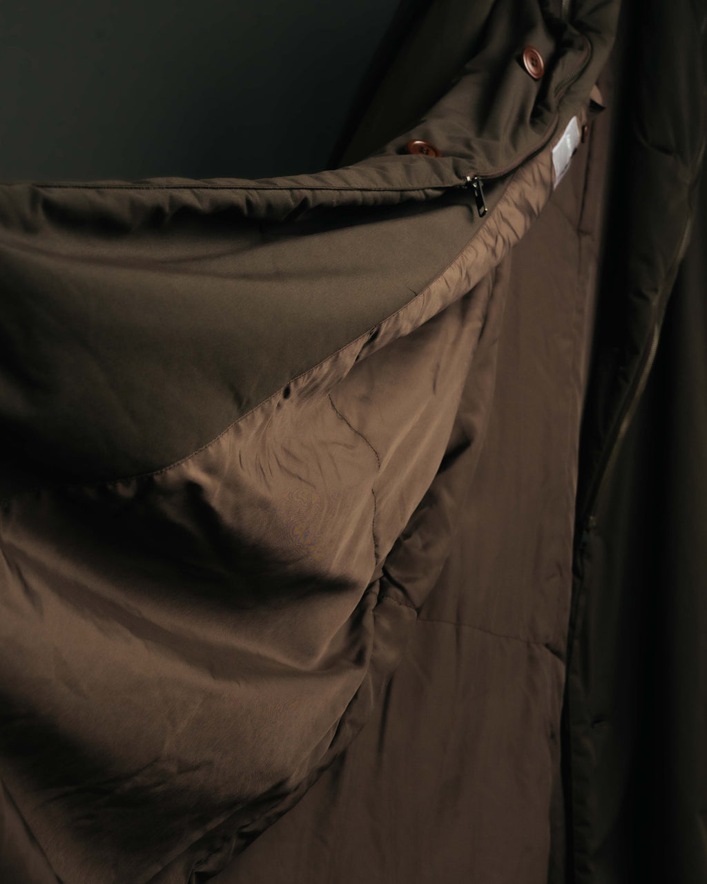-SPECIAL- "ISSEY MIYAKE MEN" 80's Sculptural padded parachute long coat