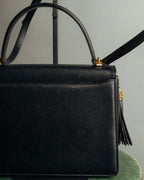 “Valentino Garavani” 90’s-00’s Structured V logo leather handbag