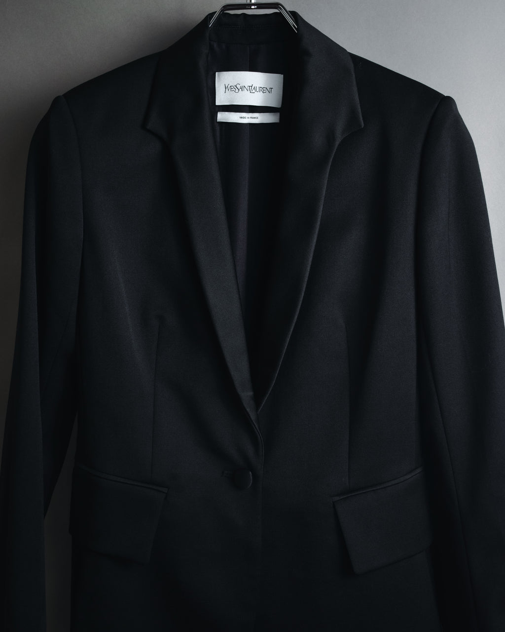 "Yves Saint Laurent" 2008AW Minimal sculpted wool jacket