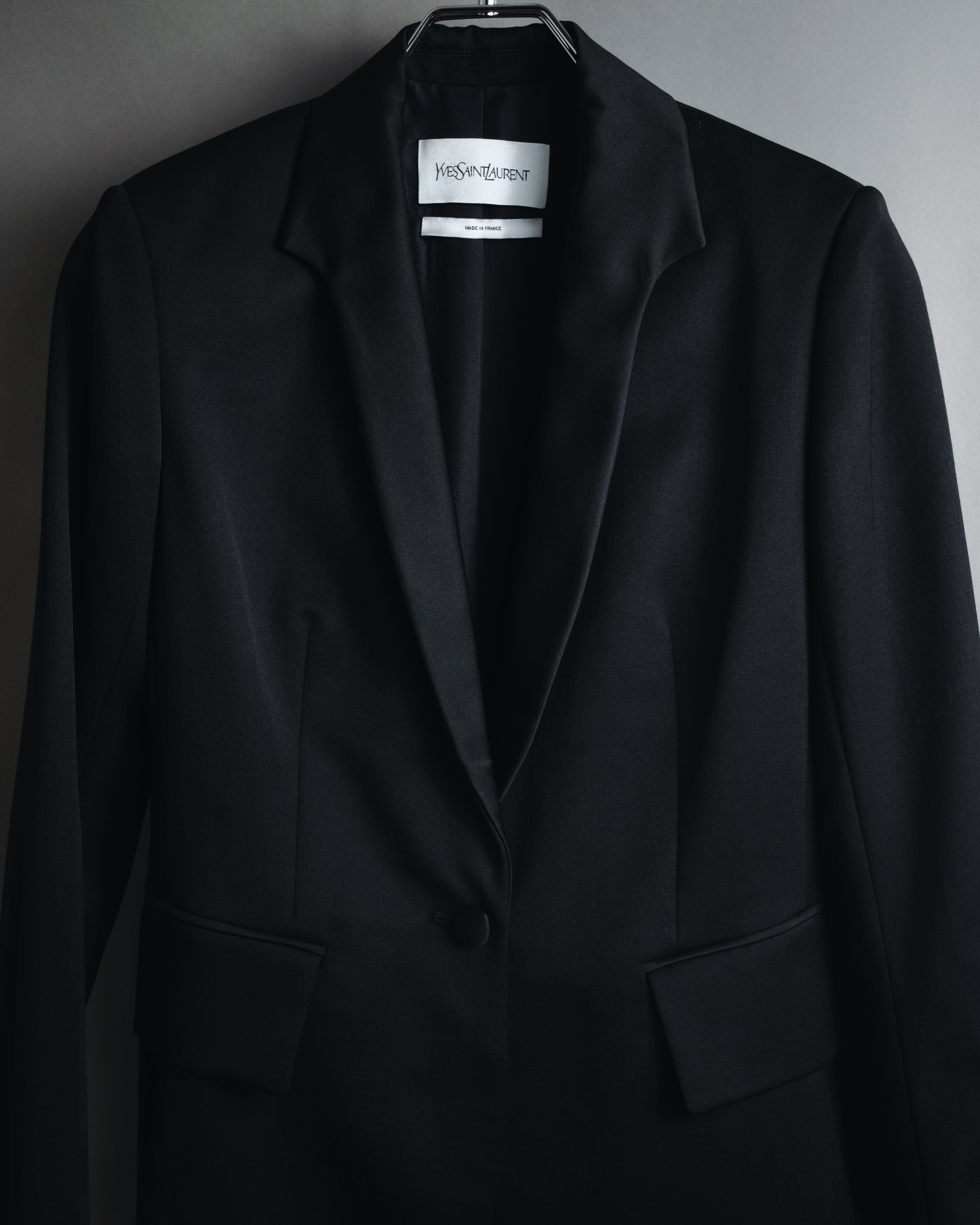 "Yves Saint Laurent" 2008AW Minimal sculpted wool jacket