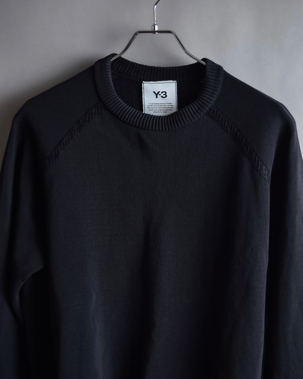 "Y-3" Logo engraved knit pullover