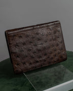 "LOEWE" Ostrich leather bi-fold wallet