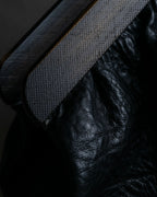 "GUCCI" Bamboo essence horizontal leather handbag