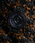 "FENDI" Boucle yarn material leather button design muffler