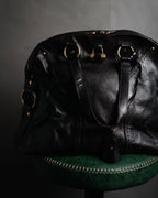 “Yves Saint Laurent rive gauche”
00’s Muse grained leather boston bag