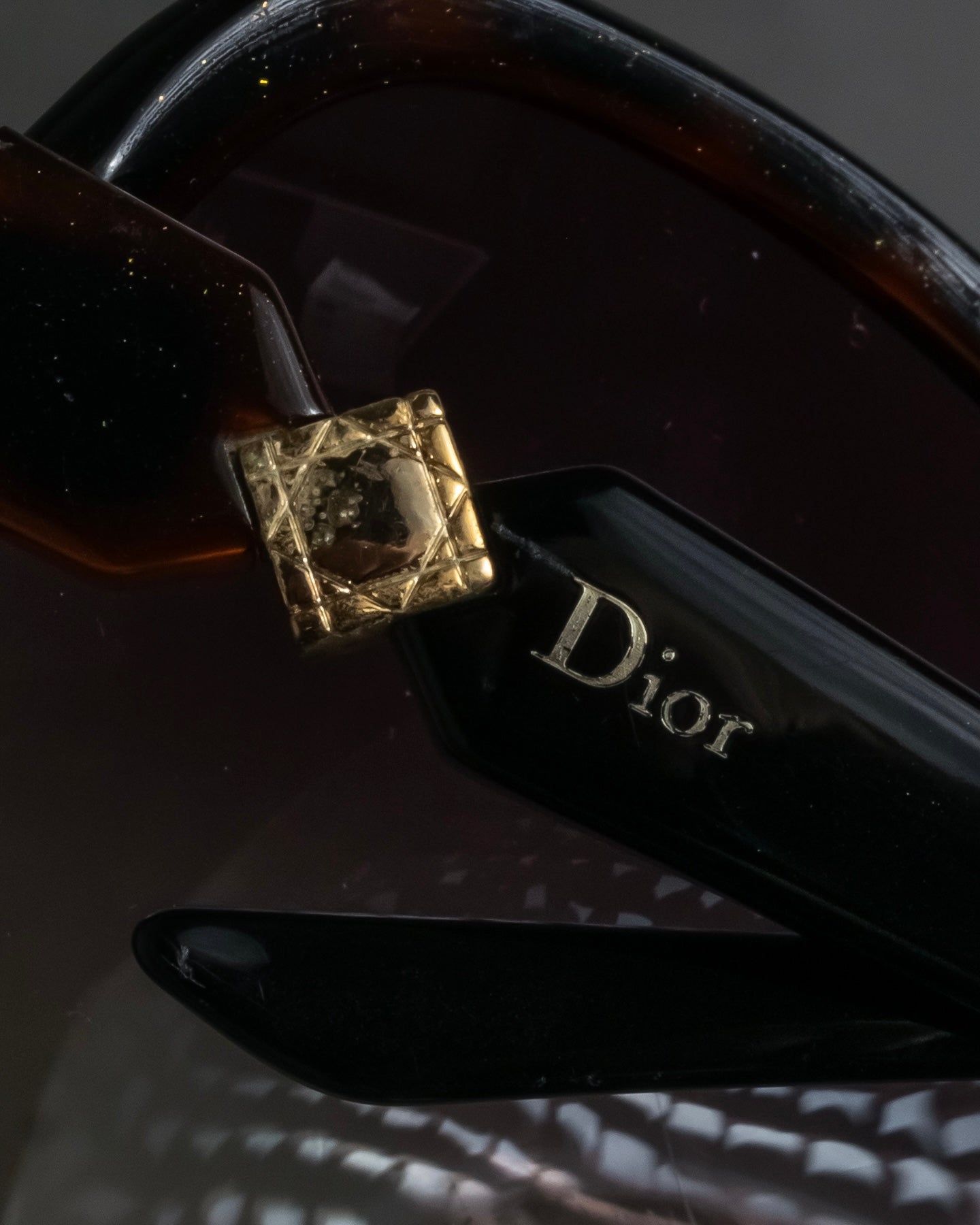 "Dior" Oversized tortoiseshell square sunglasses