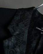 "tricot COMME des GARCONS" 
2001AW Lace-switched design tailored jacket