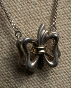 "Tiffany & Co." Silver 925 ribbon motif necklace