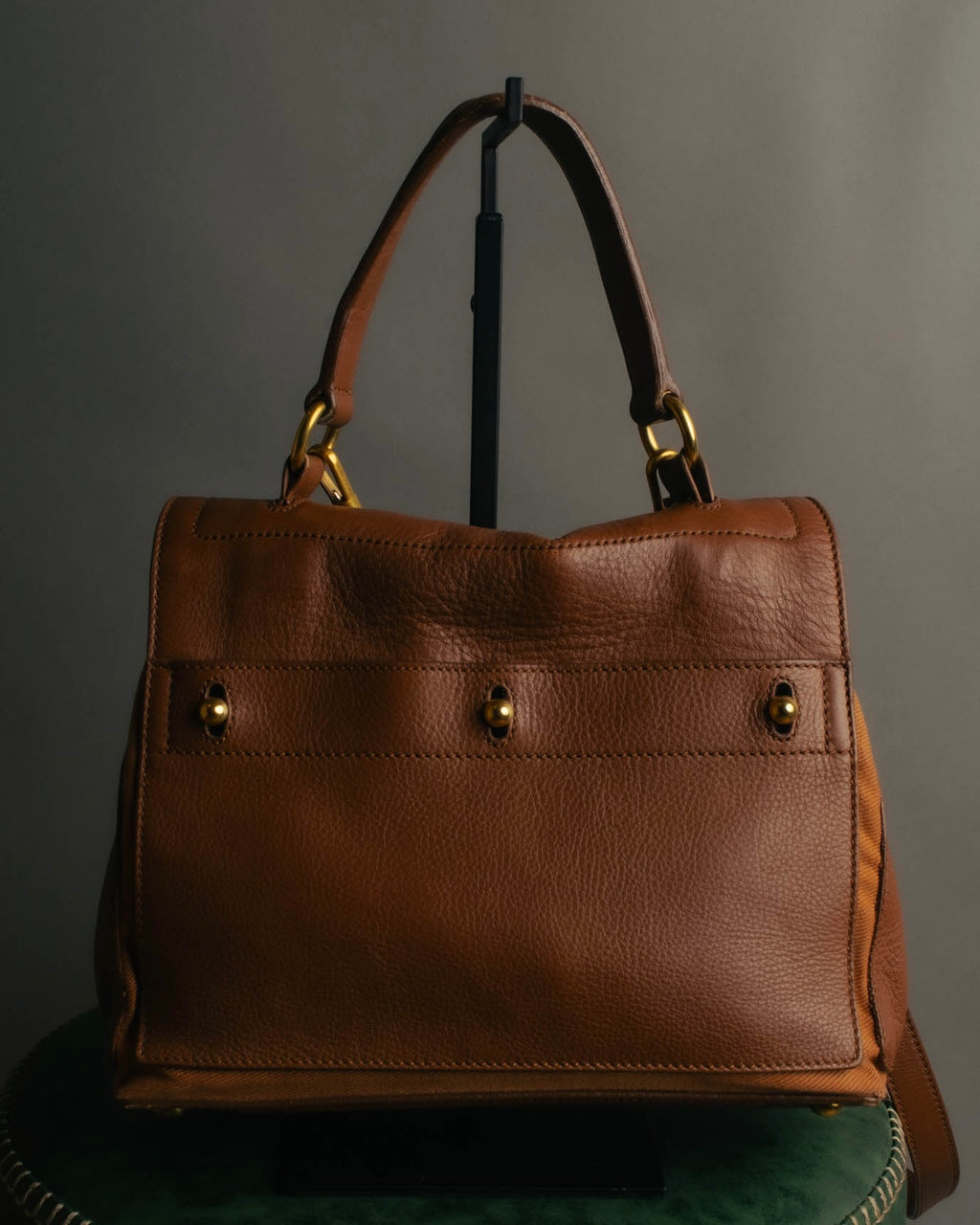 "Yves Saint Laurent" 00's-10's Structured leather shoulder bag