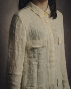 -SPECIAL- “CHANEL” 99’s Sheer fancy tweed safari jacket