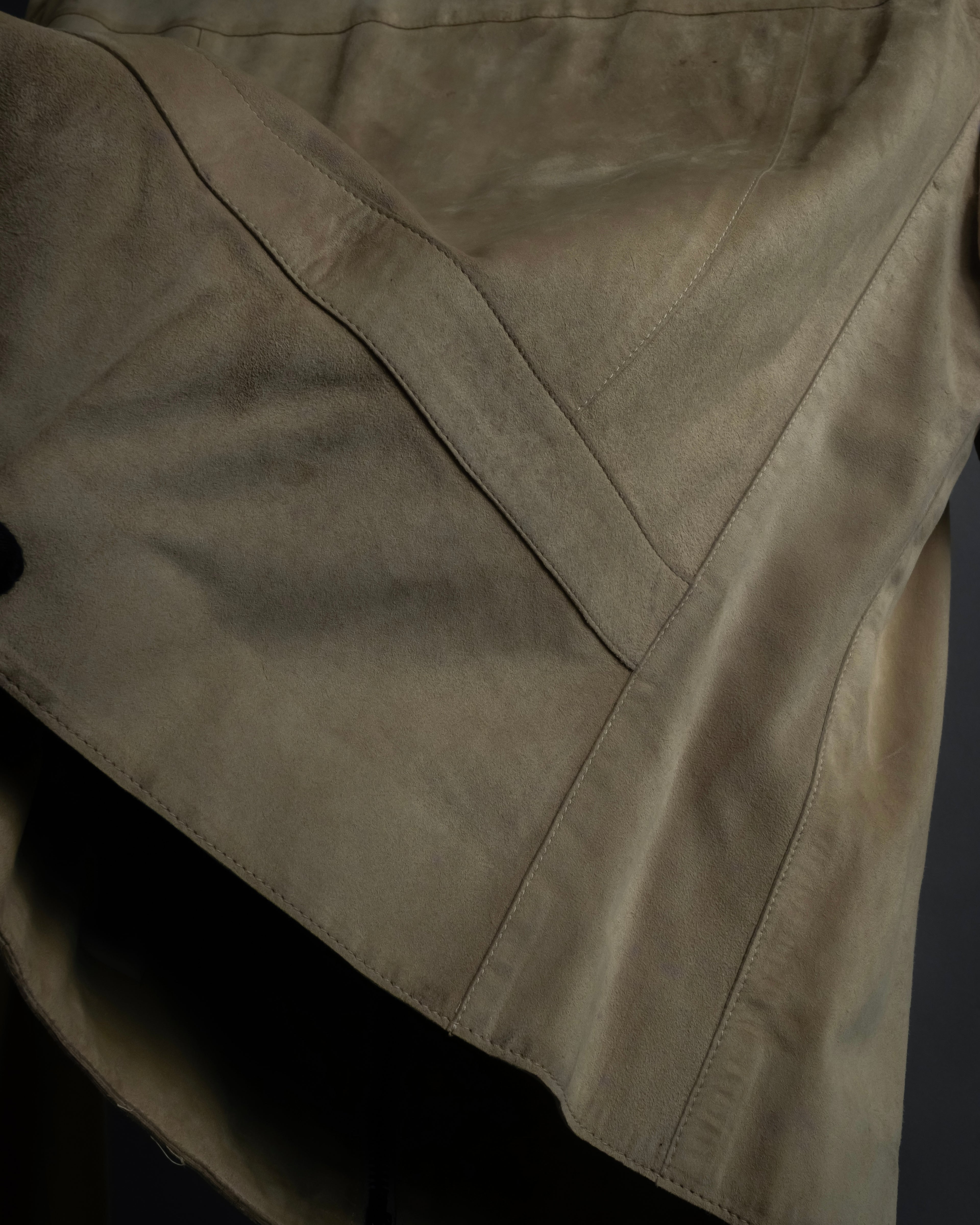 "GUCCI" Sand beige suede set up