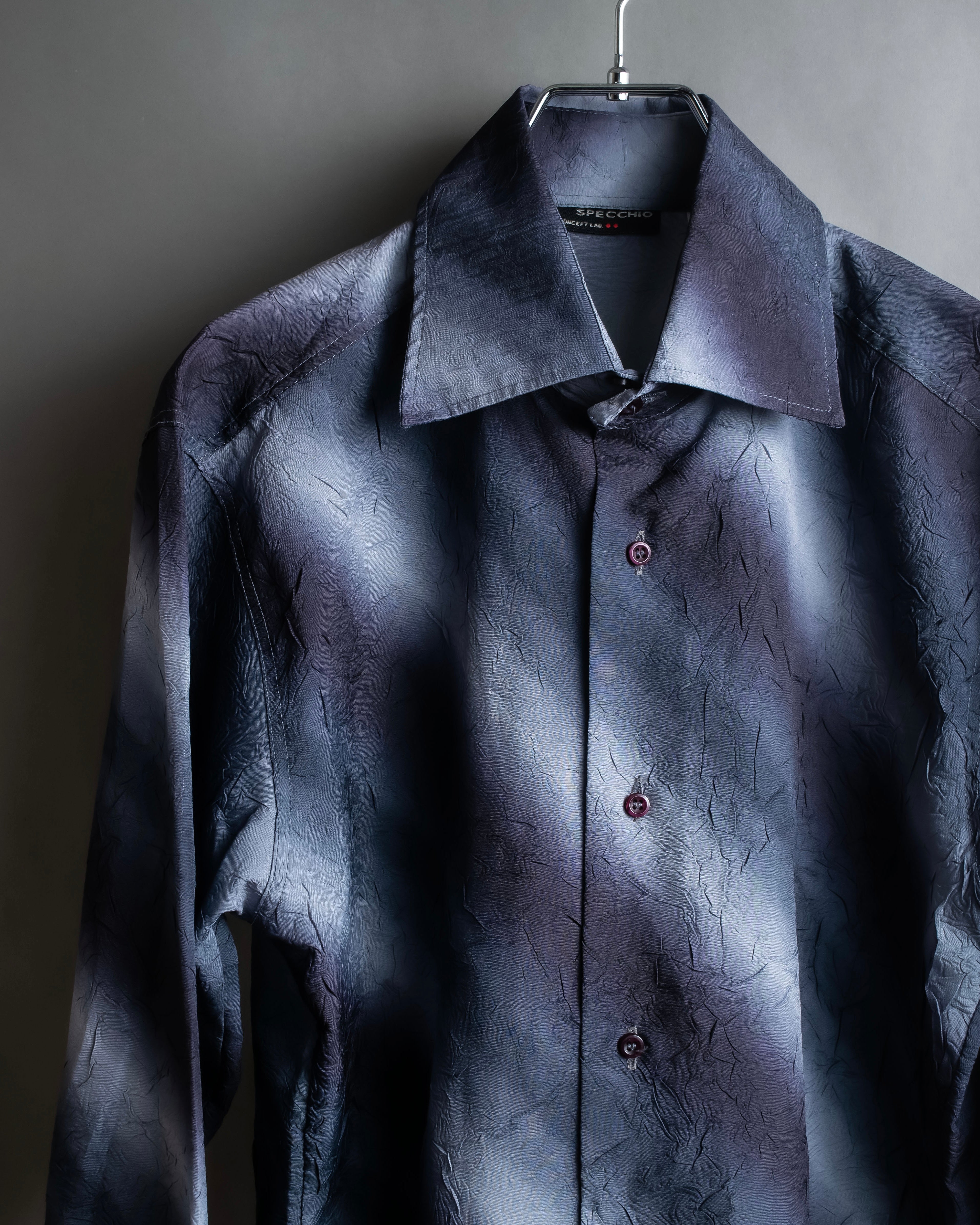 Vintage wrinkled unevenly dyed shirt