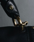 Salvatore Ferragamo Studded Gancini Top Handle Bag