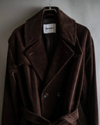 "Barbour" Wide ribbed corduroy maxi-length trench coat