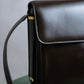 "LOEWE" Logo engraved belt design glass leather shoulder bag