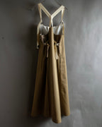 "Y's" 17AW twill woven flare silhouette jump skirt