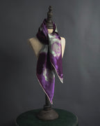 "Christian Dior" Abstract floral marbled print scarf