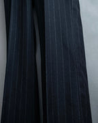 "GUCCI" chalk stripe designed wide pants