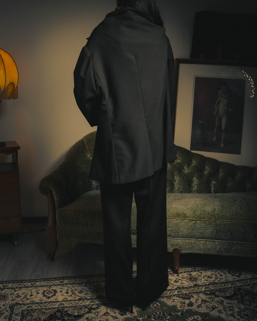 –SPECIAL– "Yohji Yamamoto" 98AW Sculptural asymmetric draped wool jacket