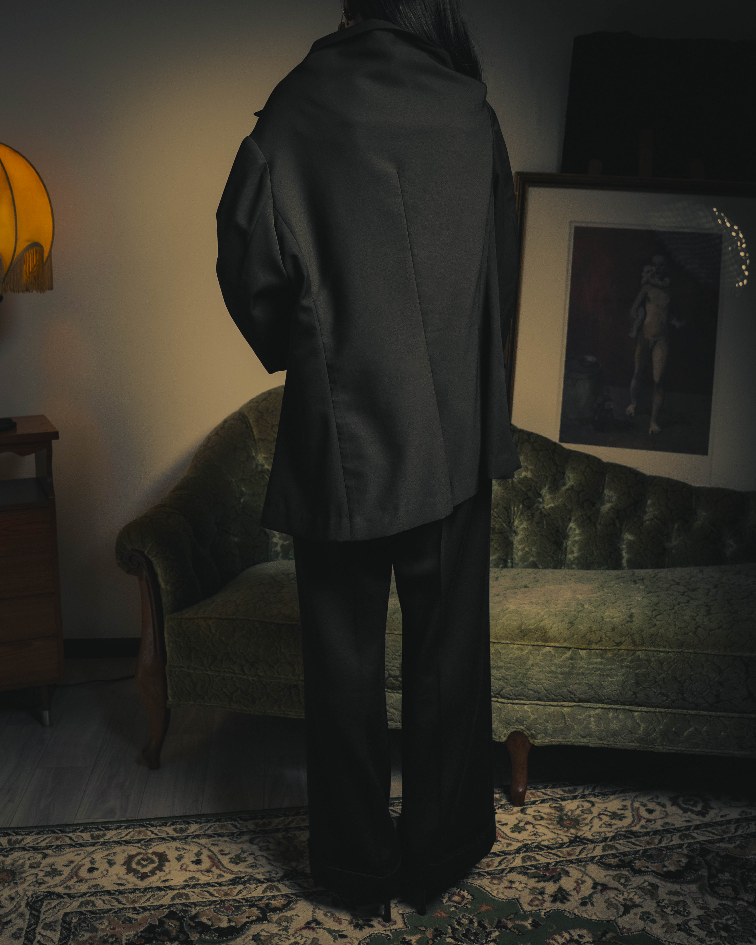 –SPECIAL– "Yohji Yamamoto" 98AW Sculptural asymmetric draped wool jacket