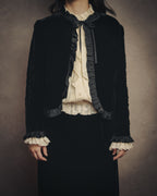 -SPECIAL- “CELINE” 80’s-90’s velvet frilled chain setup