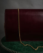 “Christian Dior” 1980’s-1990’s CD logo envelope chain bag