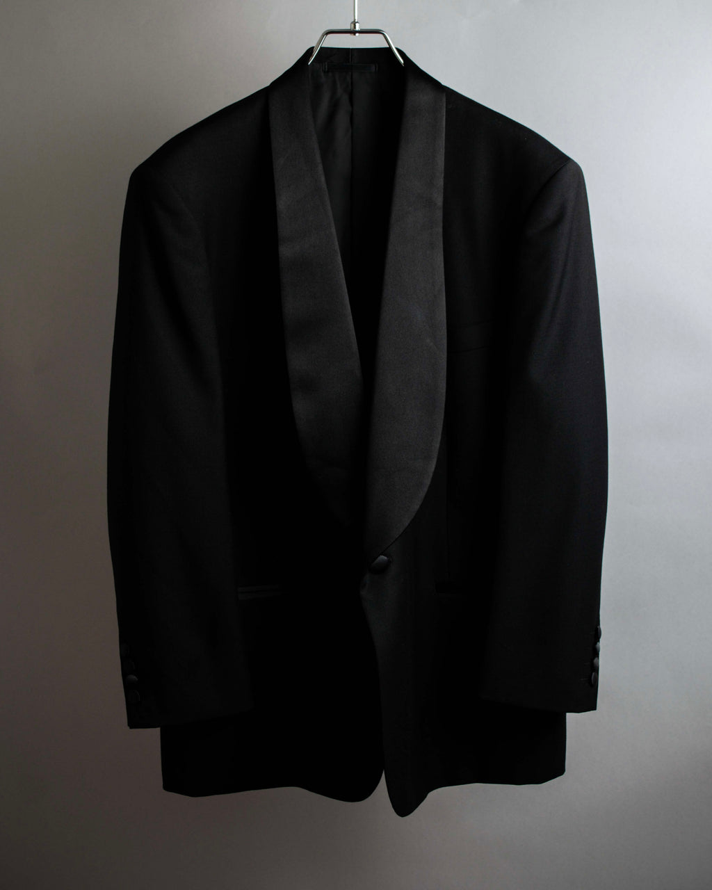 "CHRISTIAN DIOR MONSIEUR" Classical tailored Zegna base satin tuxedo set up