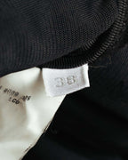 “miu miu” 00’s-10’s Wool angora leather buckle coat