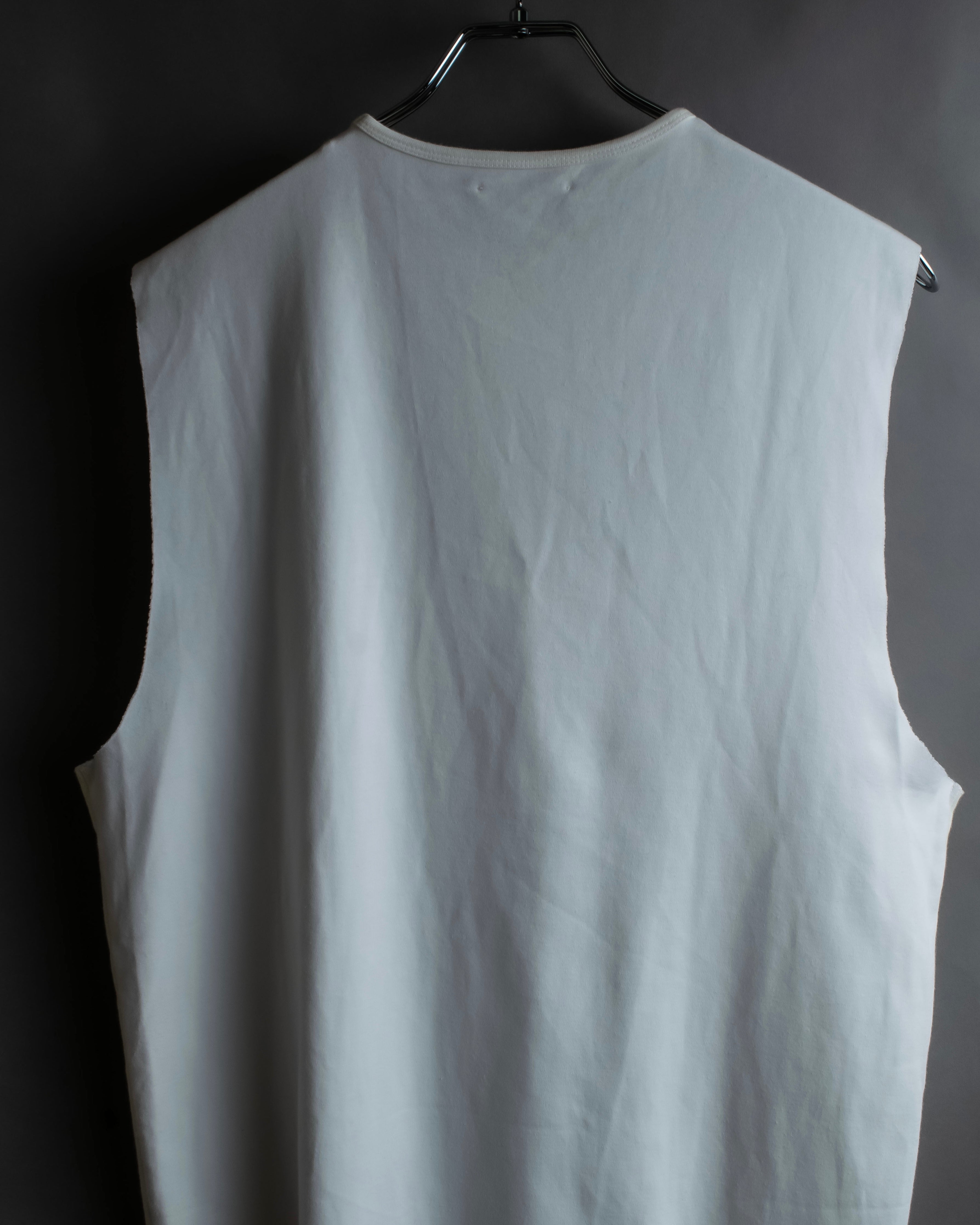 "RAF SIMONS" 13SS Surrealist face print sleeveless top