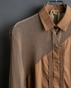 "N21 NUMEROVENTUNO" Switching design concealed shirt