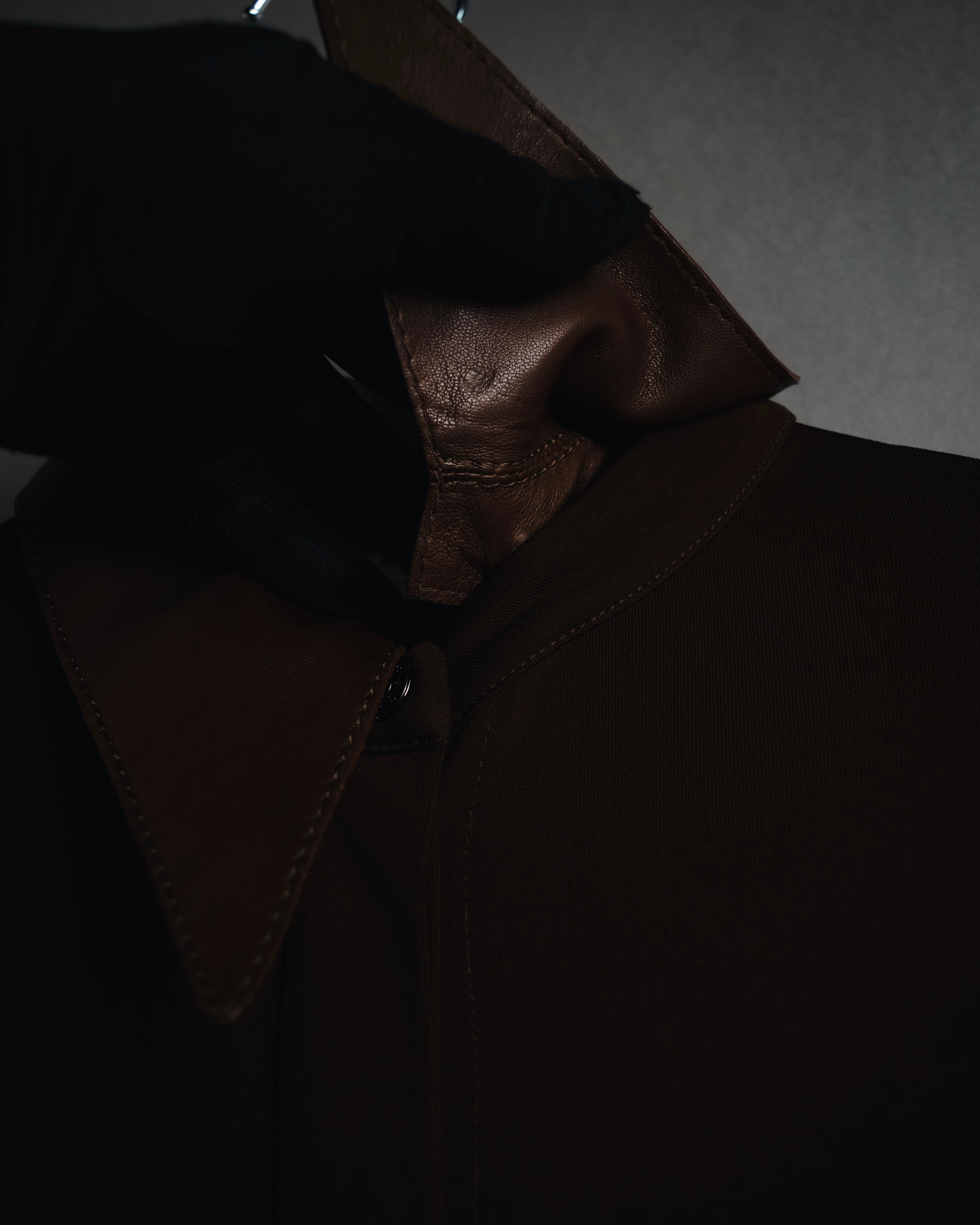 –SPECIAL– "HERMES"
00’s Transformable leather-trim viscose shirt