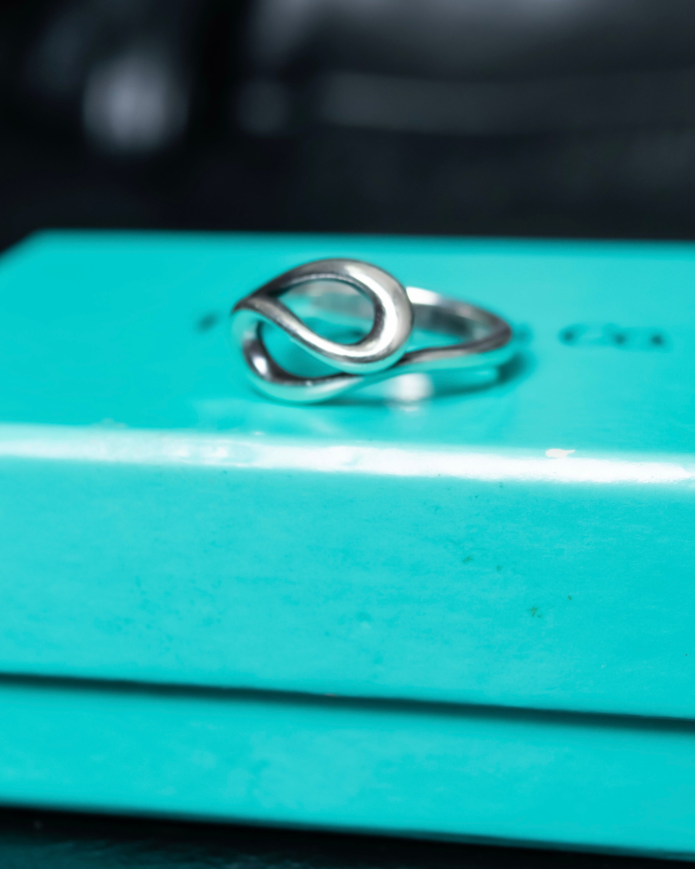 "Tiffany&Co" Elsa Peretti open wave ring