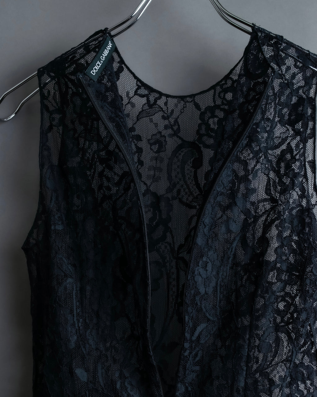 "D&amp;G" Botanical pattern lace shift dress