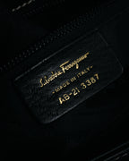“Salvatore Ferragamo” 90's–00's Gancini leather handbag