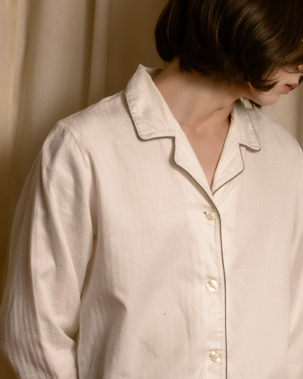 "CELINE" 90's-00's Macadam print pajama set up