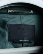 "PRADA" Stitching design suede belted coat