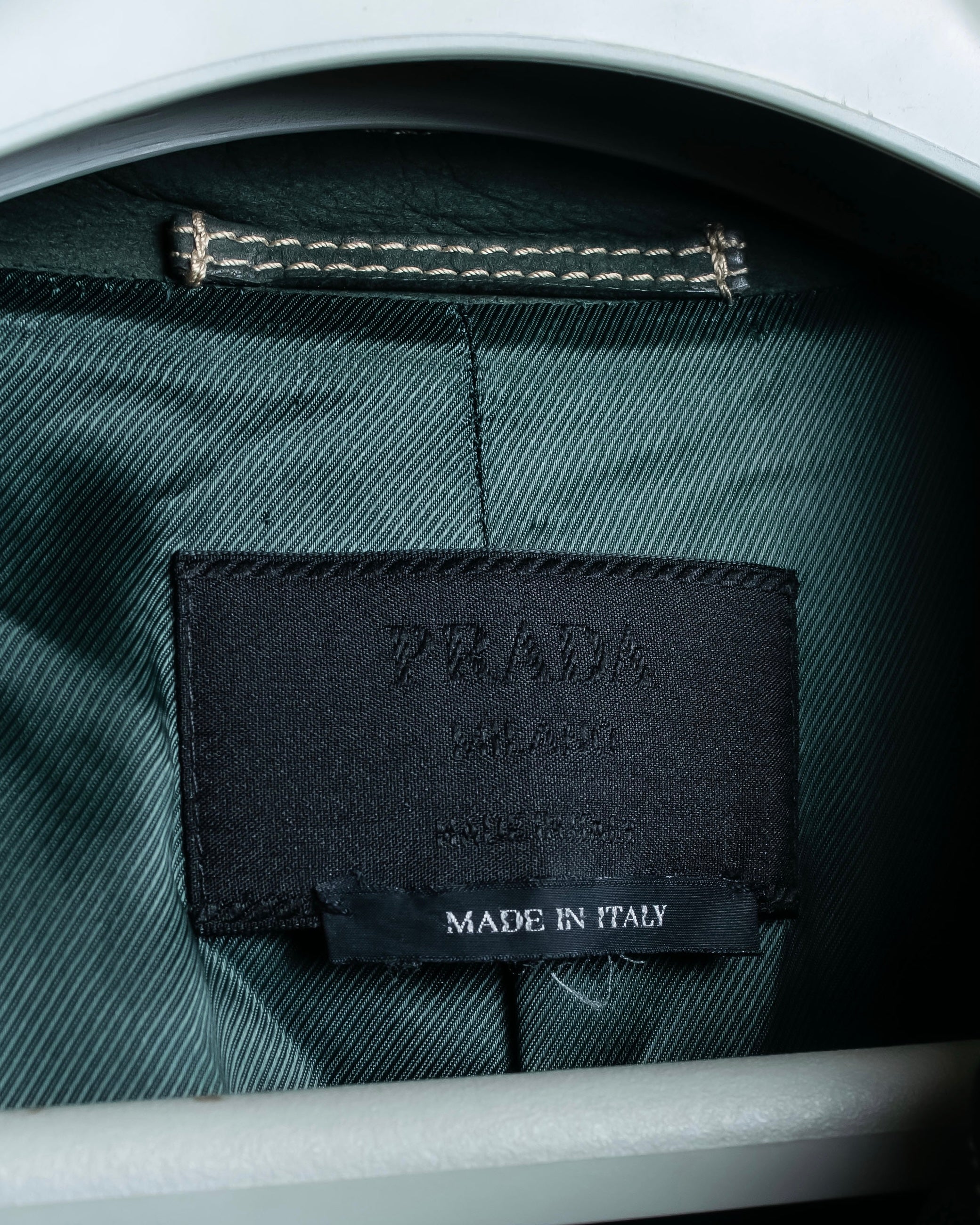 "PRADA" Stitching design suede belted coat