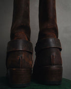 "GUCCI" 00’s equestrian harness long boots