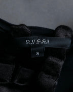 "GUCCI" Layered see-through design pullover