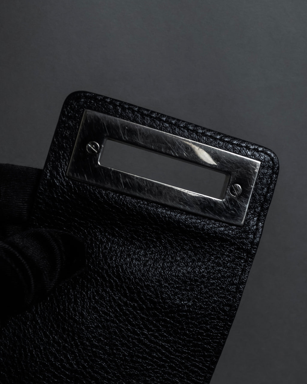 "Salvatore Ferragamo" Gancini motif draping leather bag