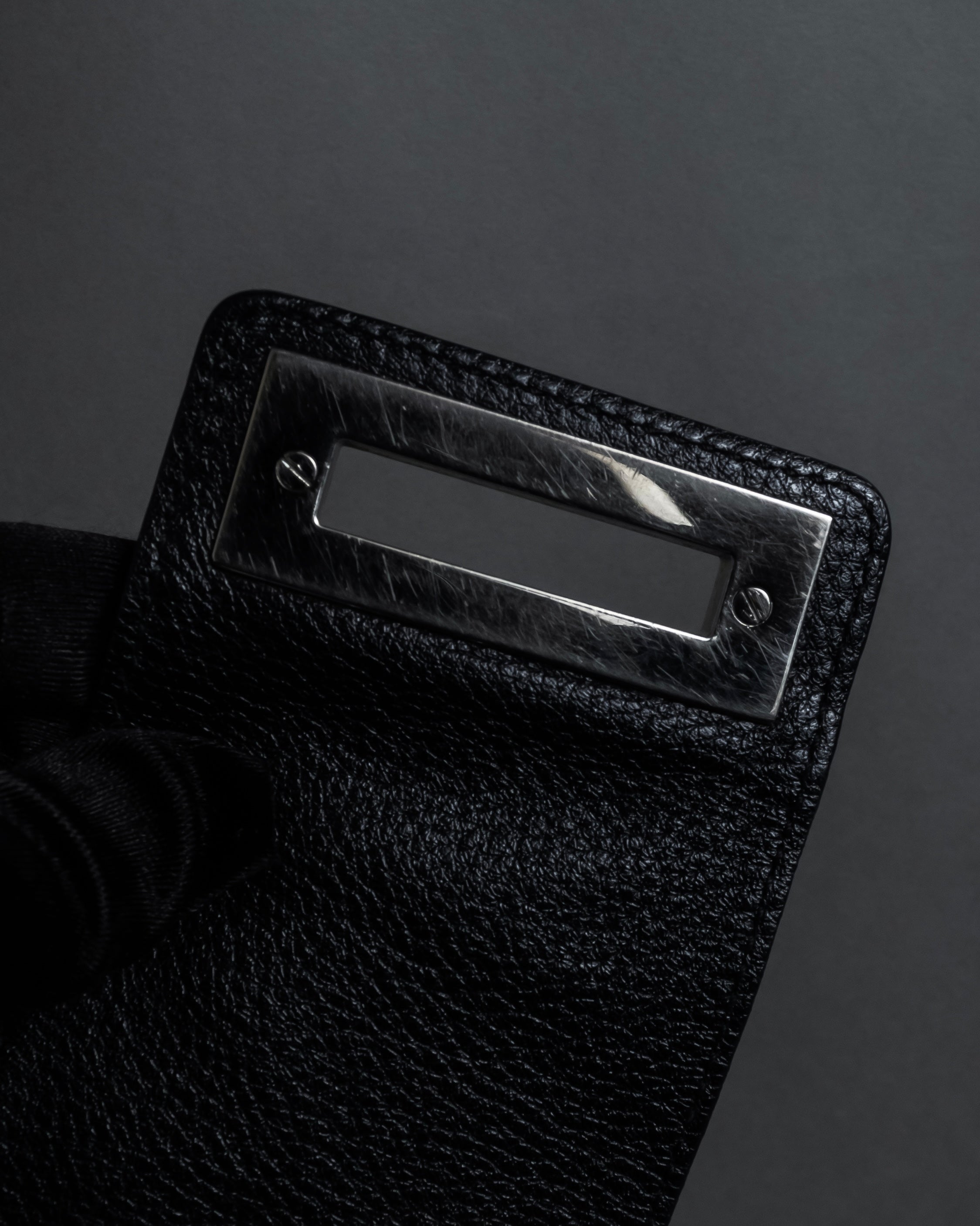 "Salvatore Ferragamo" Gancini motif draping leather bag