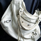 "BALENCIAGA" Ivory color city series hand bag