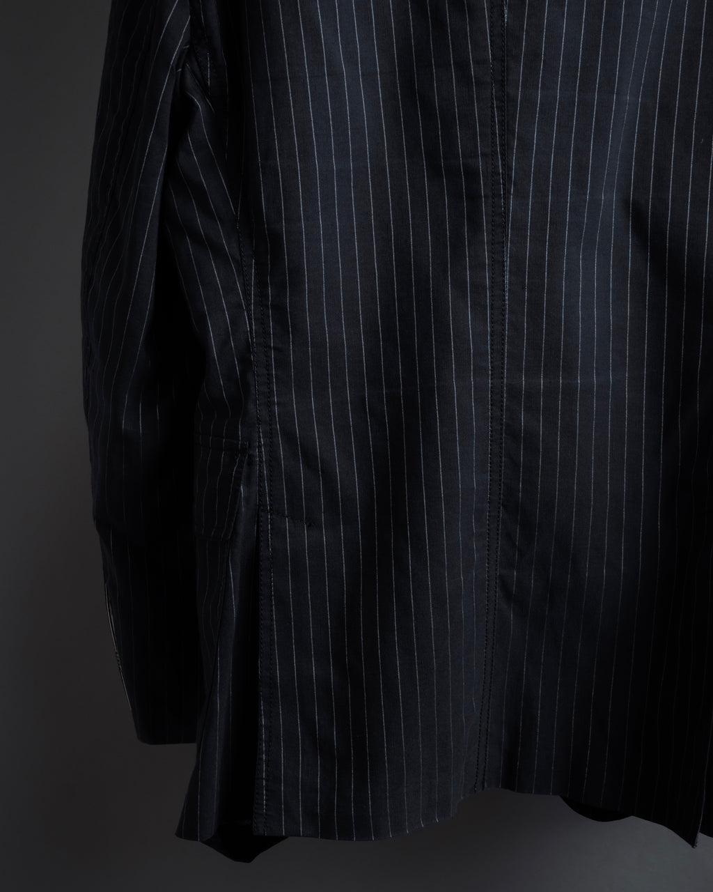 "Dolce & Gabbana" Collar switching design pinstripe pattern tailored jacket