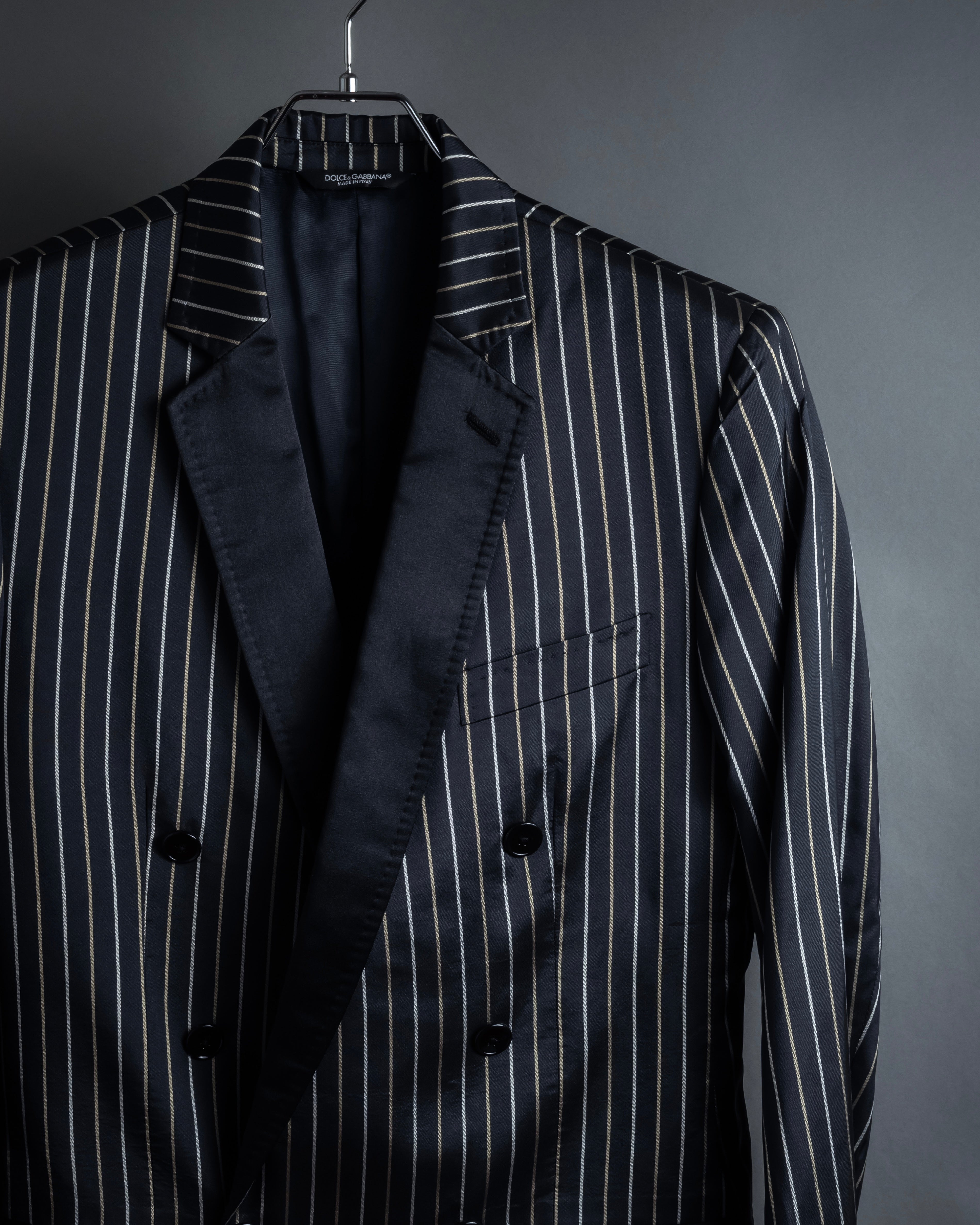 "Dolce & Gabbana" Silk design double-breasted tailored jacker