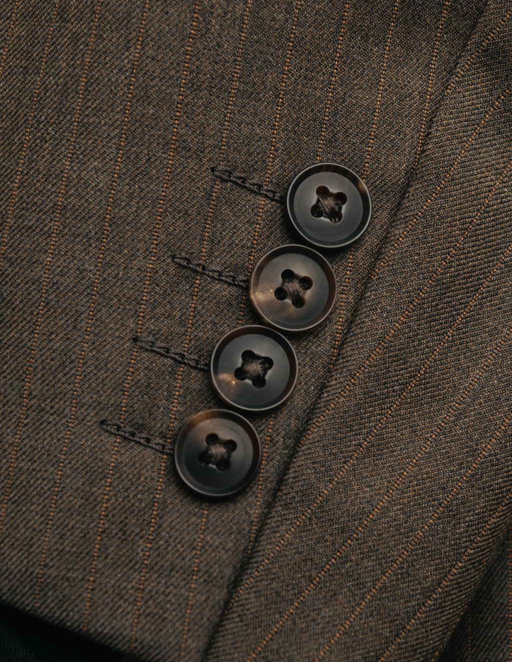 "BURBERRY LONDON" 00's-10's Classic striped double-breasted wool suit